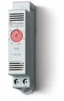 Finder Термостат щитовой для включения обогрева; 0…+60°C; 1NС 10A; модульный, ширина 17.5мм; IP20 7T8100002403 фото