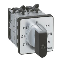 Legrand Переключатель электроизмерительных приборов для вольтметра PR 12 6 контактов без нейтрали крепление на дверце 014653 фото