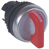 Legrand Osmoz Переключатель для комплектации с подсветкой 3 положения с фиксацией 45° красный 024051 фото