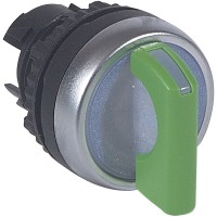 Legrand Osmoz Переключатель для комплектации с подсветкой 3 положения с возвратом в центрs 45° зеленый 024055 фото