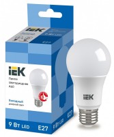 IEK Лампа светодиодная ECO A60 шар 9Вт 230В 6500К E27 LLE-A60-9-230-65-E27 фото