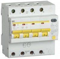 IEK Дифференциальный автоматический выключатель АД14S 4Р 50А 300мА MAD13-4-050-C-300 фото