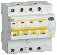 IEK Дифференциальный автоматический выключатель АД14S 4Р 63А 300мА MAD13-4-063-C-300 фото