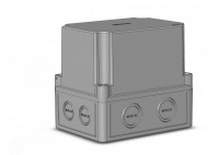 Hegel Коробка приборная АБС-пластик, светло-серая, выс крышка, 4 ввода, пустая, внутр разм 144x104x130 мм, IP65 КР2801-610 фото