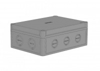 Hegel Коробка приборная АБС-пластик, светло-серая, низк крышка, 4-6 вводов, пустая, внутр разм 184х134х65 мм, IP65 КР2802-410 фото