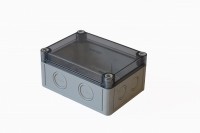 Hegel Коробка приборная светло-серая АБС-пластик, низк прозр крышка, 4 ввода, DIN-рейка, внутр разм 144x104x65 мм, IP65 КР2801-423 фото