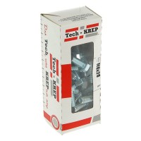 Tech-Krep Болт DIN933 с шестигранной головкой оцинк. М8х20 (50 шт) - коробка с ок. Tech-Kr 105207 фото