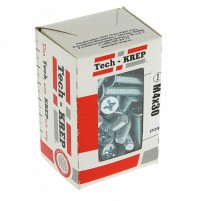 Tech-Krep Винт DIN965 с потайной головкой оцинк. М4х30 (120 шт) - коробка с ок. 105236 фото