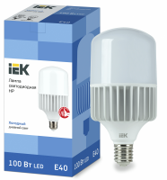 IEK Лампа светодиодная (LED) d136мм E40 100Вт 230В матовая холодная дневного света 6500К LLE-HP-100-230-65-E40 фото