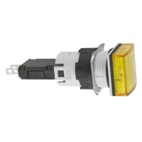 Schneider Electric XB6 Лампа сигнальная с подсветкой 16mm 12-24V желтая квадратная XB6CV5BB фото