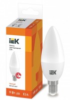 IEK Лампа светодиодная ECO C35 свеча 9Вт 230В 3000К E14 LLE-C35-9-230-30-E14 фото