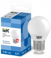 IEK Лампа светодиодная ECO G45 шар 9Вт 230В 6500К E27 LLE-G45-9-230-65-E27 фото