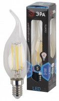 ЭРА F-LED BXS-5W-840-E14 Лампа (филамент, свеча на ветру, 5Вт, нейтр, E14) Б0019005 фото