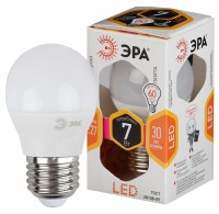 ЭРА LED P45-7W-827-E27 Лампа (диод, шар, 7Вт, тепл, E27), Б0020550 фото