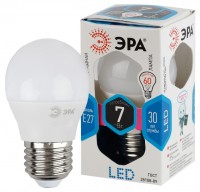 ЭРА LED P45-7W-840-E27 Лампа (диод, шар, 7Вт, нейтр, E27), Б0020554 фото