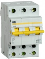 IEK Выключатель-разъединитель трехпозиционный ВРТ-63 3P 50А MPR10-3-050 фото