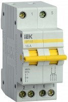 IEK KARAT Выключатель-разъединитель трехпозиционный ВРТ-63 2P 16А MPR10-2-016 фото