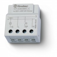 Finder Электронный диммер для светодиодных ламп; 50Вт; плавное диммирование; питание 230В АC; монтаж в коробке 159182300000 фото