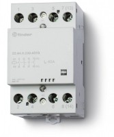 Finder Модульный контактор; 3NO+1NC 40А; контакты AgSnO2; катушка 230В АС/DC; ширина 53.5мм; степень защиты IP20; опции: мех.индикатор 224402304710 фото