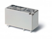 Finder Низкопрофильное миниатюрное электромеханическое реле; монтаж на печатную плату; выводы с шагом 3.5мм; 1CO 12A; Контакты AgNi+Au; катушка 110В D 413191105010 фото