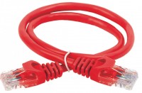 IEK ITK Коммутационный шнур кат. 6 UTP PVC 0,5м красный PC04-C6U-05M фото