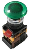 EKF PROxima Кнопка AELA-22 зеленая с подсветкой NO+NC 24В pbn-aela-1g-24 фото