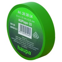 Haupa Изолента ПВХ, цвет зеленый, шир. 19 мм, длина 20 м, d 74 мм 263856 фото