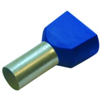 Haupa Гильза конечная для двух проводов, 16/16 цвет синий (упак.50шт) 270799 фото