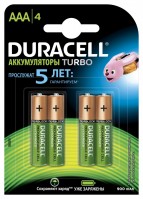Duracell 5005018 Аккумуляторы никель-металлгидридные HR03-4BL 850mAh/900mAh предзаряженные Б0014861 фото