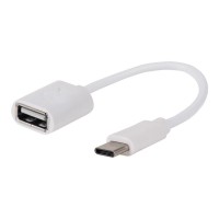 REXANT USB кабель OTG Type C на USB шнур 0.15 м белый 18-1180 фото