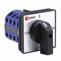 EKF Переключатель кулачковый ПК-1-84 10А 4P для вольтметра (для фазного напряжения) PROxima pk-1-84-10 фото