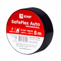 EKF PROxima Изолента ПВХ 15мм 5м черный серии SafeFlex Auto plc-iz-sfau-b фото