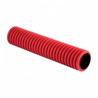 EKF PROxima Труба гофрированная двустенная жесткая ПНД d125 6м (36м/уп.) красная, tr2st-125-6m фото