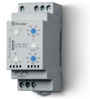 Finder Контрольное реле для 3-фазных сетей_ пониженное/повышенное напряжение, обрыв/чередование/асимметрия фаз, контроль нейтрали, настраиваемые диапа 704184002030 фото