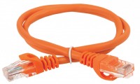 IEK ITK Коммутационный шнур кат. 6 UTP PVC 1м оранжевый PC07-C6U-1M фото
