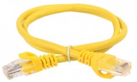 IEK ITK Коммутационный шнур кат. 6 UTP PVC 2м желтый PC05-C6U-2M фото