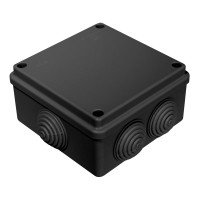 Промрукав Коробка распределительная 40-0300-9005 для о/п безгалогенная (HF) черная 100х100х50 (60шт/кор) 40-0300-9005 фото