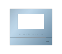 ABB Рамка для абонентского устройства 4,3, голубой глянцевый 2TMA070130L1011 фото