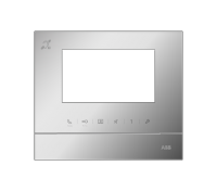 ABB Рамка для абонентского устройства 4,3, серебристый глянцевый, с символом индукционной петли 2TMA070130S0012 фото