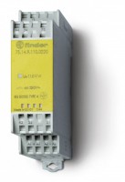 Finder Модульное электромеханическое реле безопасности (реле с принудительным управлением контактами); 3NO+1NC 6A; контакты AgSnO2; катушка 24В DC; бе 7S1490244310 фото