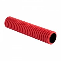 EKF PROxima Труба гофрированная двустенная жесткая ПНД d50 6м (36м/уп) красная, tr2st-50-6m фото
