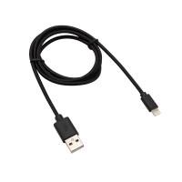 REXANT Кабель USB-Lightning для iPhone 1m/nylon/black/ 18-7055 фото