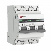 EKF PROxima ВА 47-63 Автоматический выключатель  (B) 3P 1А 4,5kA mcb4763-3-01B-pro фото