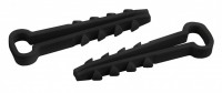 ЭРА Дюбель-хомут для плоского кабеля 5-8мм черный (100шт.) (50/1500) Б0050792 фото