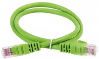 IEK ITK Коммутационный шнур категория 6А UTP LSZH 0,5м зеленый PC02-C6AUL-05M фото