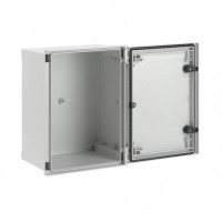 DKC Цельный навесной шкаф из фибергласа без МП со сплошной дверью 400х300х200 мм CN50432 фото