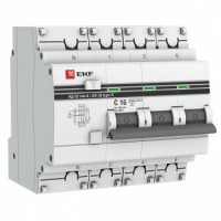 EKF PROxima Дифференциальный автомат АД-32 3P+N 16А/300мА (хар. C, A, электронный, защита 270В) 6кА DA32-6-16-300-4P-a-pro фото