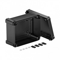 OBO Bettermann Распределительная коробка X16C, IP 67, 241x191x126 мм, черная, сплошная стенка 2005610 фото