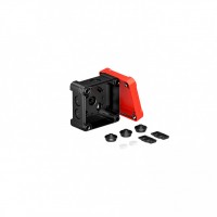 OBO Bettermann Распределительная коробка X01, IP 67, 95х95х60 мм, черная с красной крышкой 2005140 фото