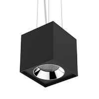 Varton Светодиодный светильник DL-02 Cube подвесной 150х160 мм 36 Вт 3000 K 35° RAL9010 черный муар V1-R0-90360-30000-2003630 фото